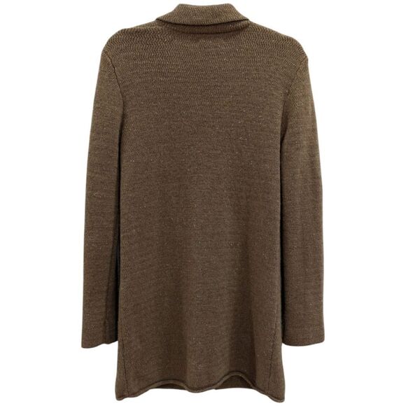 J. Crew Mercantile MEDIUM Brown Donegal Sweater Coat Cardigan Style K4757 - Picture 4 of 8